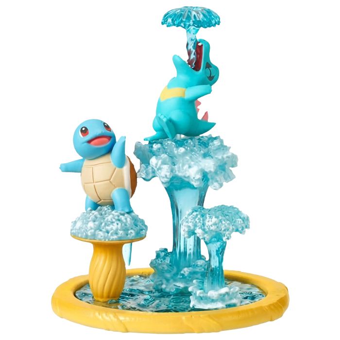 Re-Ment Pokémon Shower Splash! - Squirtle & Totodile