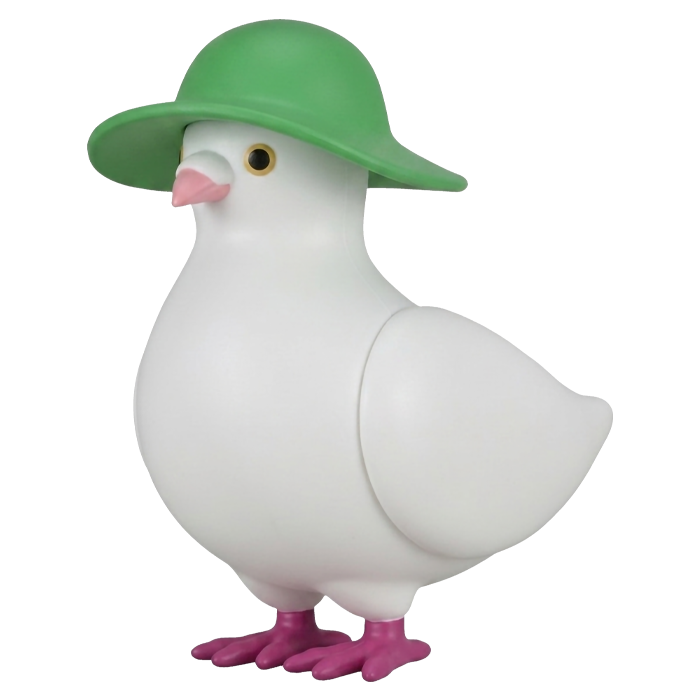 Kitan Club - Hato Hatto Pigeon Gashapon - Piccione Cappello