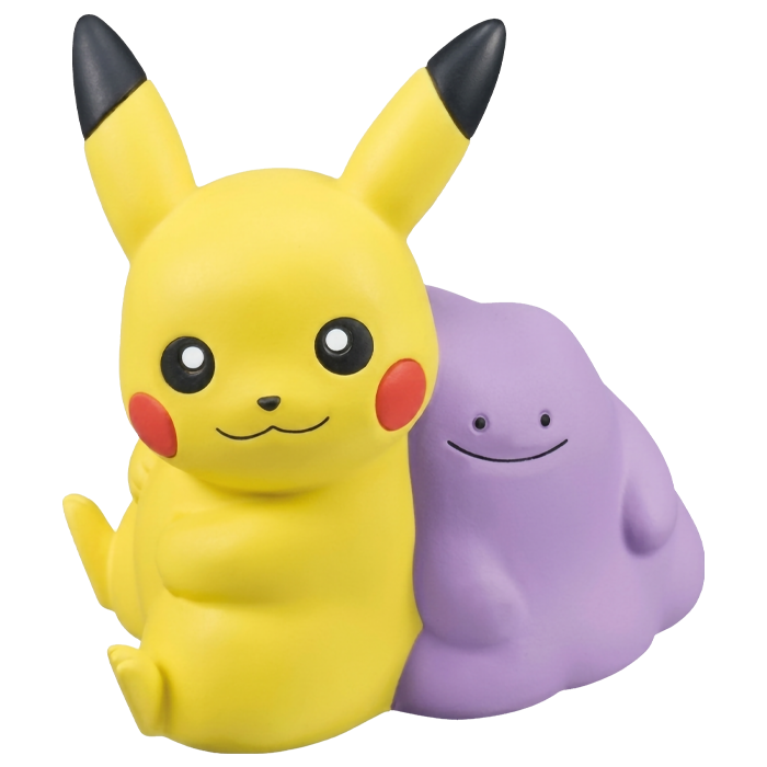 Bandai - 30th Anniversary Finger Puppet Pokémon Kids Vol. 2 - Pikachu & Ditto