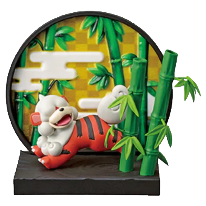 Re-Ment Pokémon Japanese Window - Growlithe di Hisui