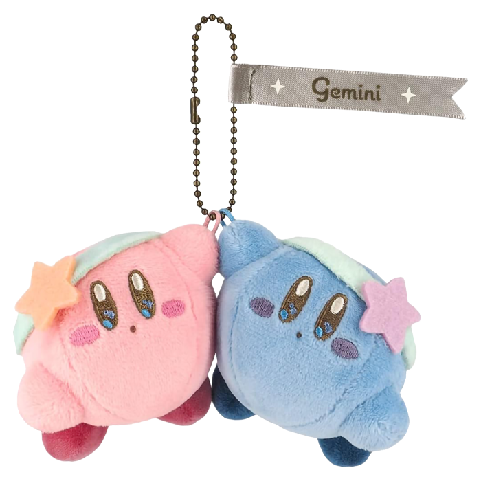 Sanei Boeki - Peluche Portachiavi Segni Zodiacali - Kirby Gemelli
