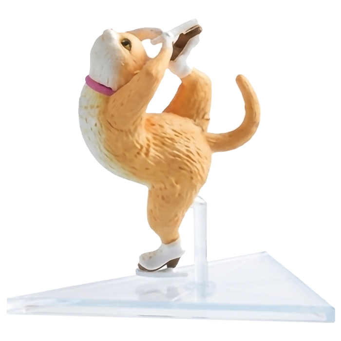 Yell - Cats on the silver ice Gashapon - Gatto orange