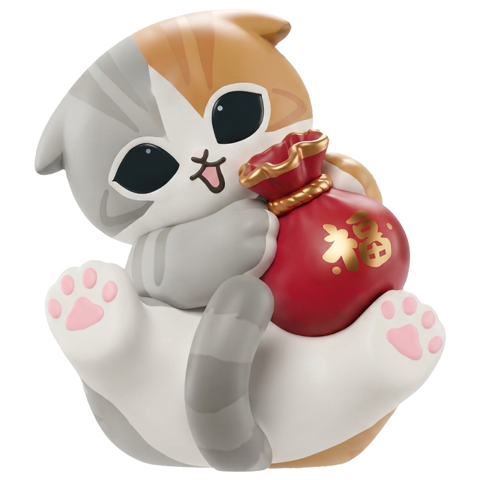 Funism - Mofusand Lucky Cat Series - Gatto con Sacchetto