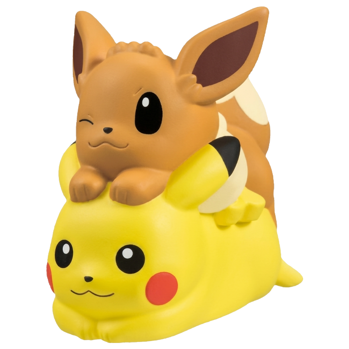 Bandai - 30th Anniversary Finger Puppet Pokémon Kids Vol. 2 - Pikachu & Eevee