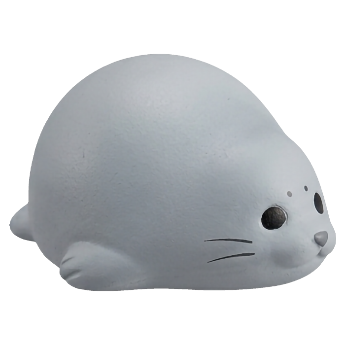 Yell - Gashapon Powatto Azarashi Light - Foca grigia luminosa