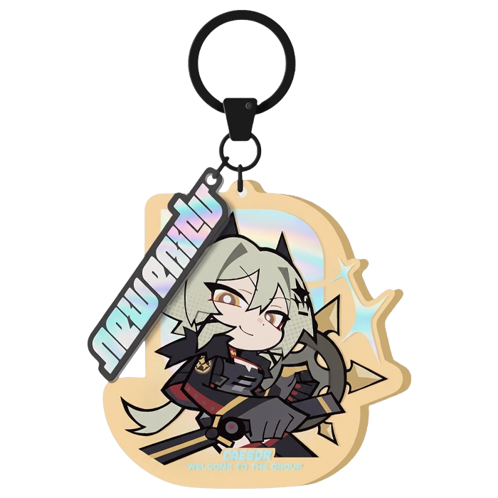 Zenless Zone Zero - Acrylic Keychain Caesar King Chibi Version