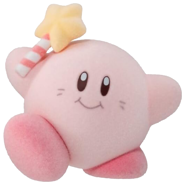 Bandai - Kirby Pupu Doo Flocked Figure - Kirby (Classic)