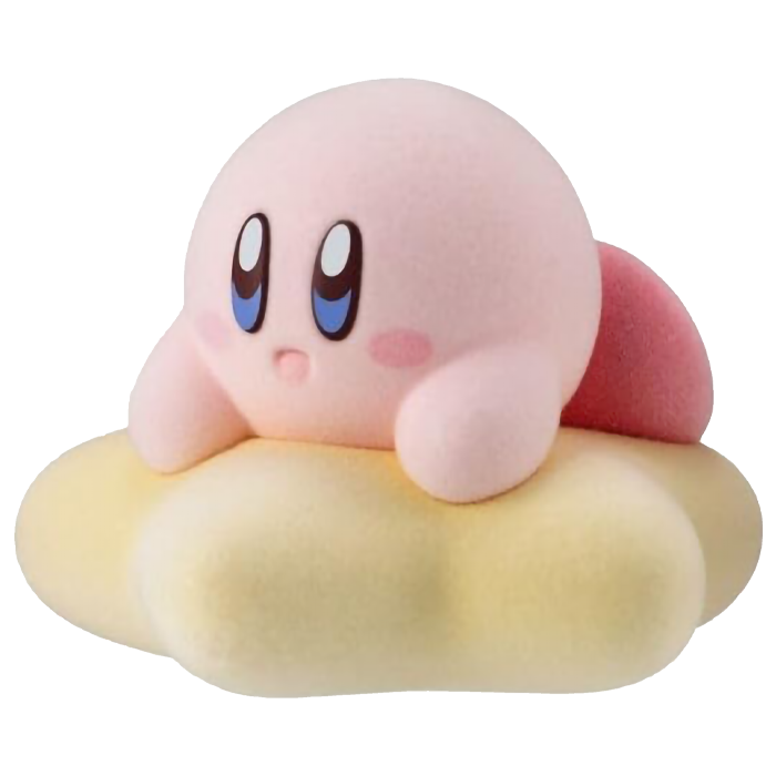 Bandai - Kirby Pupu Doo Flocked Figure - Kirby (Star)