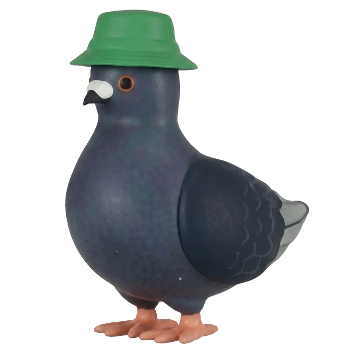 Kitan Club - Hato Hatto Pigeon Gashapon - Piccione Berretto
