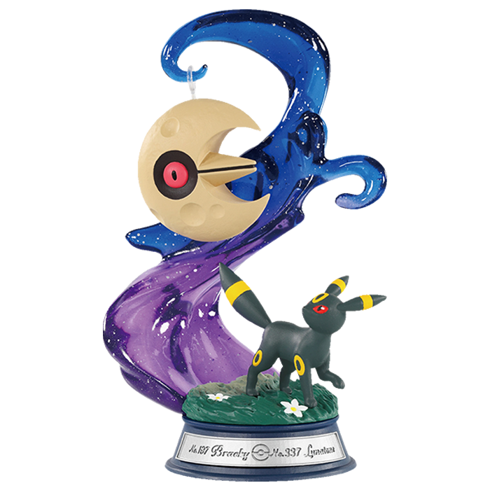 Re-Ment Pokémon Swing Vignette 4 - Umbreon & Lunatone