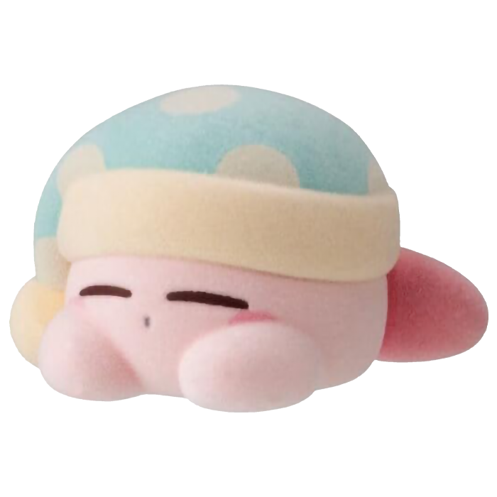 Bandai - Kirby Pupu Doo Flocked Figure - Kirby (Sonno)