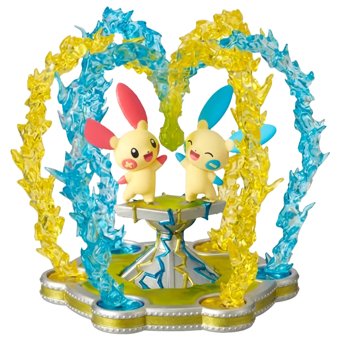Re-Ment Pokémon Shower Splash! - Minun & Plusle